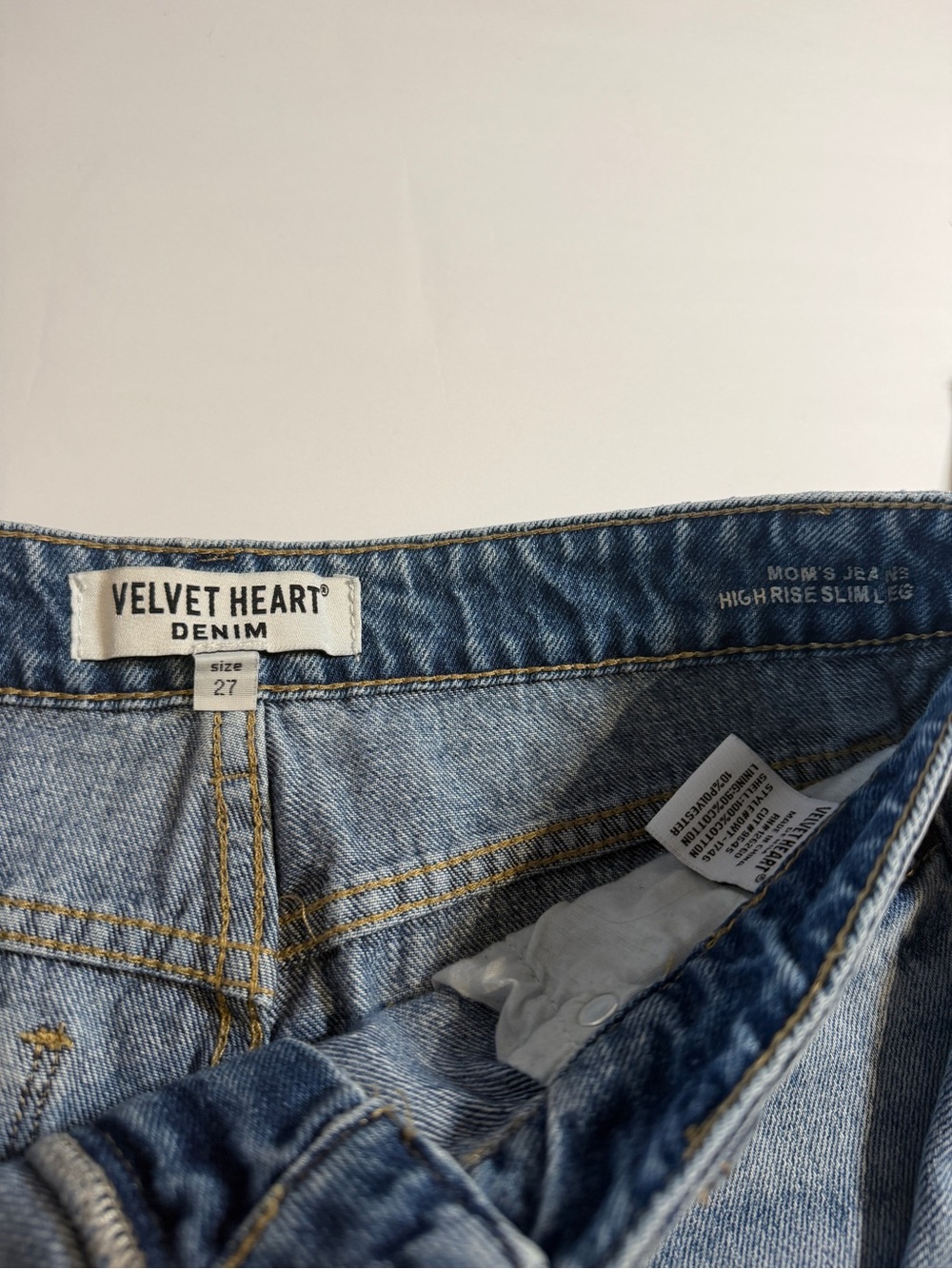 Velvet Heart Denim Mom Jeans High Rise Size 27 - Picture 5 of 5